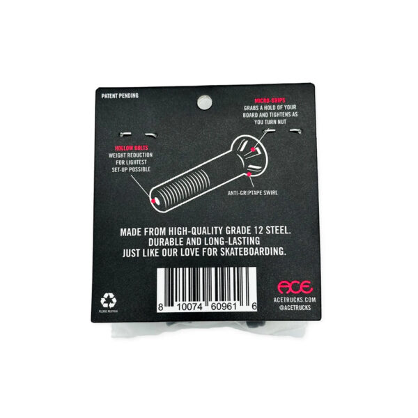 Ace Hollow Bolts w/ Grippers Allen 7/8" - Imagen 2
