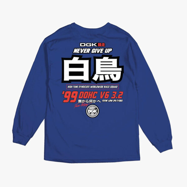 DGK Pole Position Royal Blue Long Sleeve - Imagen 2