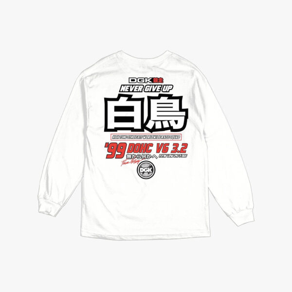 DGK Pole Position White Long Sleeve - Imagen 2