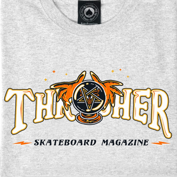 Thrasher Fortune Logo Ash Grey Tee - Imagen 2