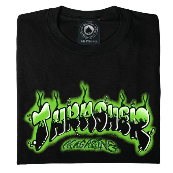 Thrasher Airbrush Black Tee - Imagen 2
