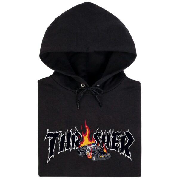 Thrasher x Neckface Cop Car Hoodie - Imagen 2