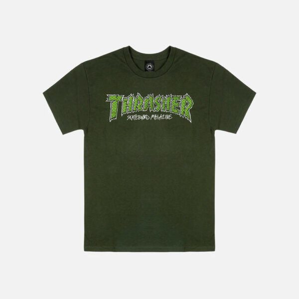 Thrasher Brick Forest Green Tee