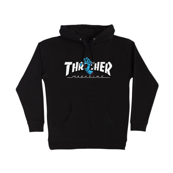 Santa Cruz x Thrasher Screaming Logo Black Hoodie