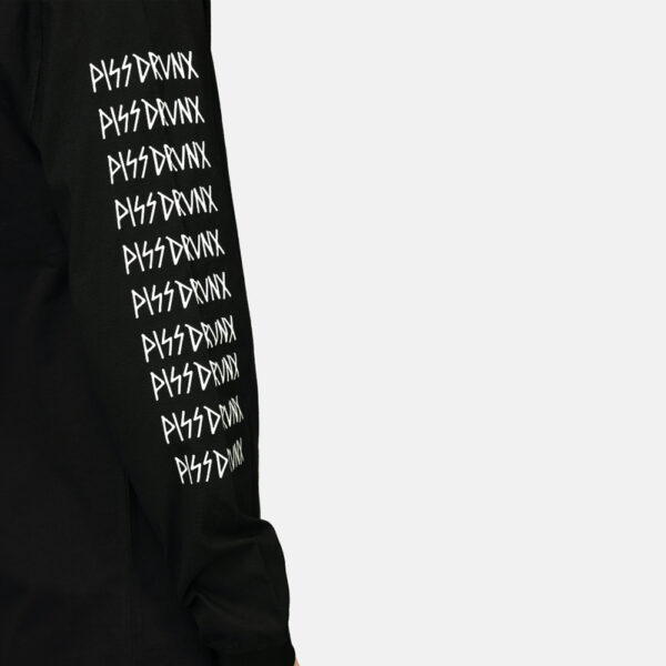 Piss Drunx Logo Black Long Sleeve - Imagen 2