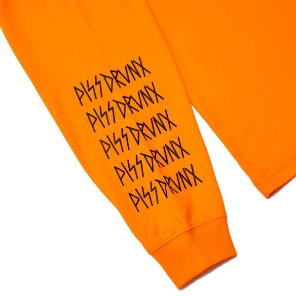 Piss Drunx Logo Orange Long Sleeve - Imagen 2