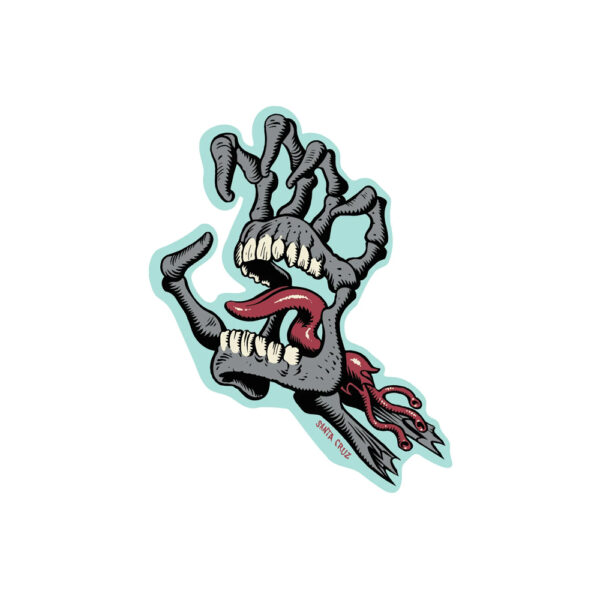 Santa Cruz Bone Hand Sticker 12cms